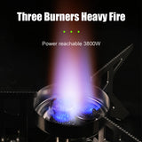 NNEOBA 3800W Portable Folding Camping Gas Stove Butane Cassette Green
