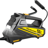 NNEOBA Corded Portable Car Air Pump 12V 150PSI Electric Tire Inflator with LED Yellow