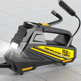 NNEOBA Corded Portable Car Air Pump 12V 150PSI Electric Tire Inflator with LED Yellow