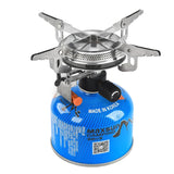 NNEOBA Camping Gas Stove Head Split-Type Butane Stove Silver