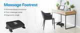 NNEOBA Ergonomic Under Desk Footrest with Massage Rollers