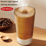 NNEOBA 13.53 Oz Portable Electric Self-Stirring Cup USB Bottle White