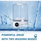 NNEOBA Wireless Mini Washing Machine 1L Portable Laundry Bucket White