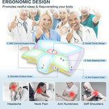 NNEOBA 2-in-1 Ergonomic Memory Foam Cervical Pillow Orthopedic Neck Support Grey