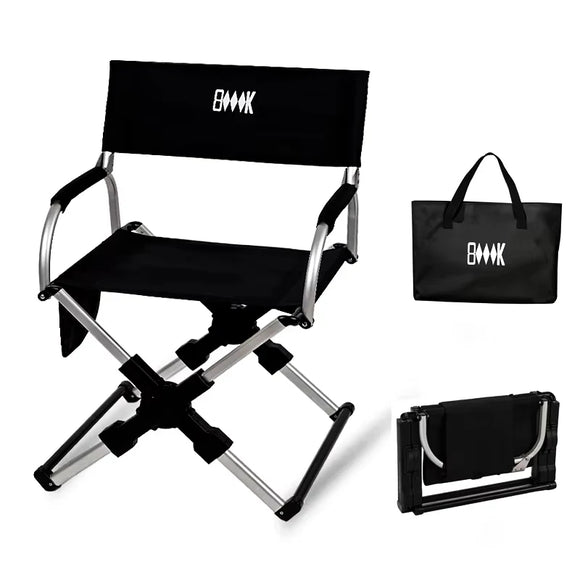 NNEOBA Foldable Aluminum Portable Camping Seat 100kg Capacity Black