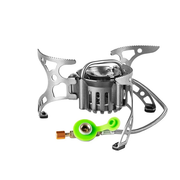 NNEOBA Multi-Fuel Gas Camping Stove Silver