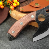 NNEOBA Hand-Forged Pick Bones Knife Brown