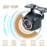 NNEOBA AHD 2K Car Rear View Camera Fisheye Golden Lens Black