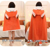 NNEOBA Cartoon Fox Wearable Blanket Cloak