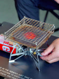 NNEOBA Stainless Steel Folding Toast Grill Net Gas Stove Grill Silver