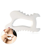 NNEOBA Ceramic Gua Sha Massage Tool Skin Scraping Board White