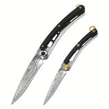NNEOBA 2pcs Portable Folding Pocket Knife Black