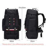 NNEOBA Tactical Hiking Backpack Molle Rucksack Black