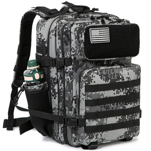 NNEOBA 45L Tactical Backpack Waterproof Rucksack Black Camo