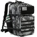 NNEOBA 45L Tactical Backpack Waterproof Rucksack Black Camo