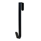 30cm Black Metal Wreath Hanger Rust-Resistant Door Hook