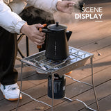 NNEOBA Camping Gas Stove 4.2KW Backpacking Silver