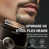 NNEOBA Portable 4-Blade Floating Head Electric Shaver