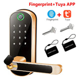 NNEOBA Smart Fingerprint Door Lock with App Control & IC Cards (Waterproof)