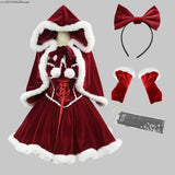 Women's Santa Claus  Vintage Medieval Christmas Costume Set