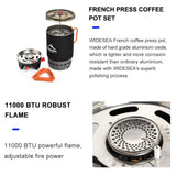 NNEOBA All-in-One Camping Cooking System with Heat Exchanger Black