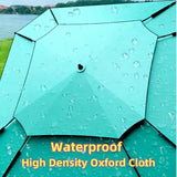 2.6M Octagonal Fishing Umbrella – Large Outdoor Sunshade & Beach Parasol