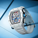 NNEOBA Fashion Casual Multifunctional Waterproof Silicone Tape Quartz Watch