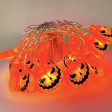 Halloween LED String Lights 1.5M – Pumpkin, Ghost & Spider Web Hanging Lantern Decoration for Home & Outdoor Party Décor
