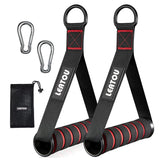 NNEOBA Heavy-Duty D-Ring Gym Handles with Hook for Home Workouts
