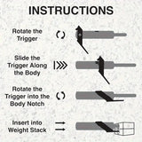 NNEOBA 2pcs 9.5mm Weight Stack Pin – Heavy Duty Gym Locking Pin for Fitness Equipment