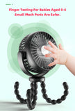 NNEOBA Mini Portable Stroller Fan with Flexible Tripod