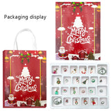 NNEOBA Christmas 24 Grid Countdown Calendar Blind Box Set - Festive Acrylic Advent Calendar