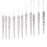 Acrylic Christmas Icicle Ornaments 13cm Hanging Decor