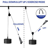 NNEOBA Nine-Piece Pulley Fitness Accessories Kit Black