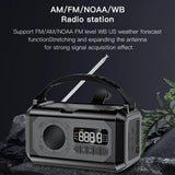 NNEOBA Solar Hand Crank Emergency Radio Grey