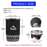 NNEOBA All-in-One Camping Cooking System with Heat Exchanger Black