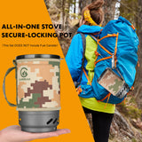 NNEOBA 1.4L Backpacking Stove Cooking System