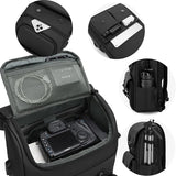 NNEOBA Waterproof Anti-Theft Camera Backpack Black