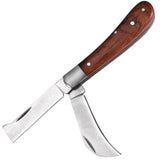 NNEOBA Folding Grafting Knife Brown