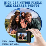 NNEOBA Mini Camera with Flash Lamp Black