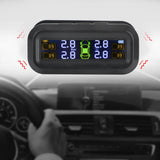 NNEOBA Wireless Tire Pressure Monitoring System Solar And USB Charging Black