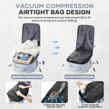 NNEOBA Vacuum Compression Laptop Backpack Grey