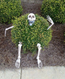 Halloween Skeleton Stakes with Skull Head & Movable Hand Arms