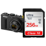 256GB SD Memory Card Class 10 V10 Full-Size for Camera