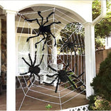 200cm  weighs only 0.100 kg Extra Large Plush Black Spider Outdoor Home Bar Party Haunted House Horror Props Halloween Decoration