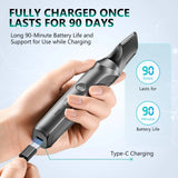 NNEOBA Electric Body Hair Trimmer IPX5 Waterproof Groomer Clipper Black