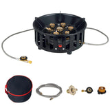 NNEOBA 19800W Camping Stove 7-Core Fire Holes Black