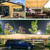 NNEOBA Sunshade Net UV Protection Garden Sail (Beige)