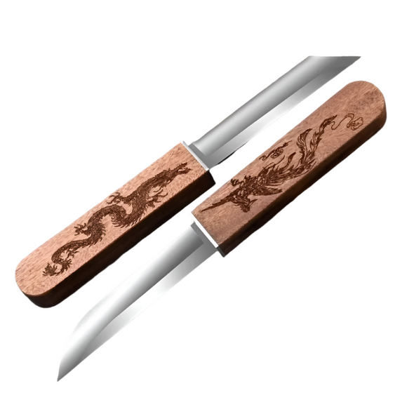 NNEOBA Dragon & Phoenix Double Knife – High-Hardness Tactical & Camping Knife Set