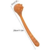 NNEOBA Silicone Manual Massage Hammer Percussion Therapy Stick Brown